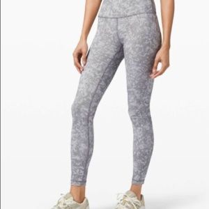 lululemon wunder train 25” high rise tight summer ice grey